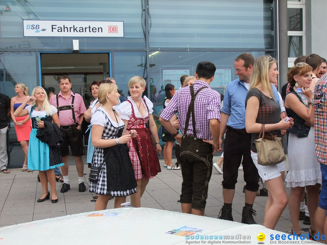 Partyschiff: Lederhosen und Dirndl: Friedrichshafen am Bodensee, 04.08.2012