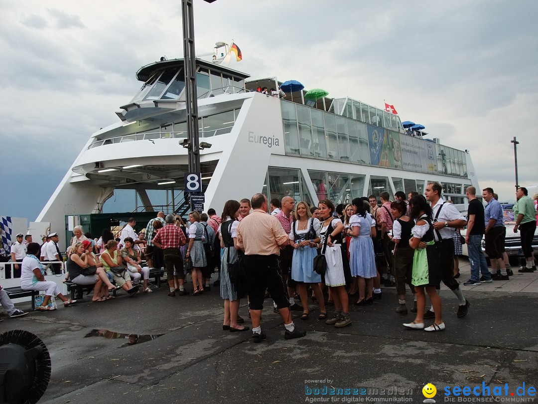 Partyschiff: Lederhosen und Dirndl: Friedrichshafen am Bodensee, 04.08.2012