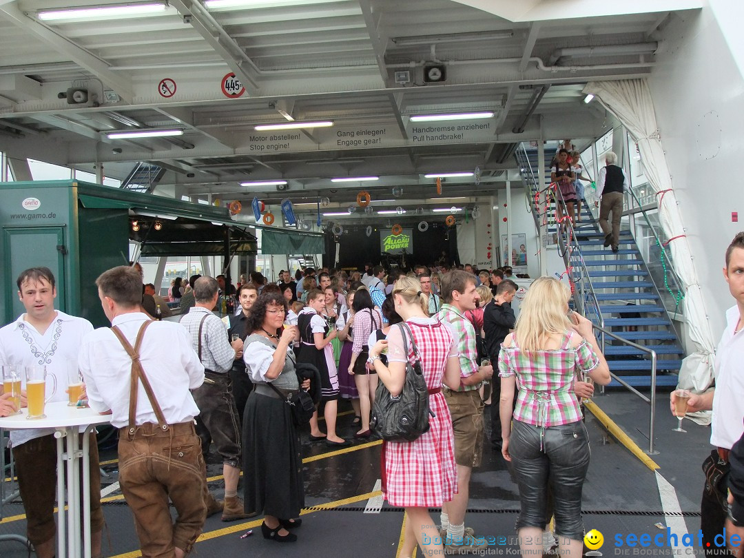 Partyschiff: Lederhosen und Dirndl: Friedrichshafen am Bodensee, 04.08.2012