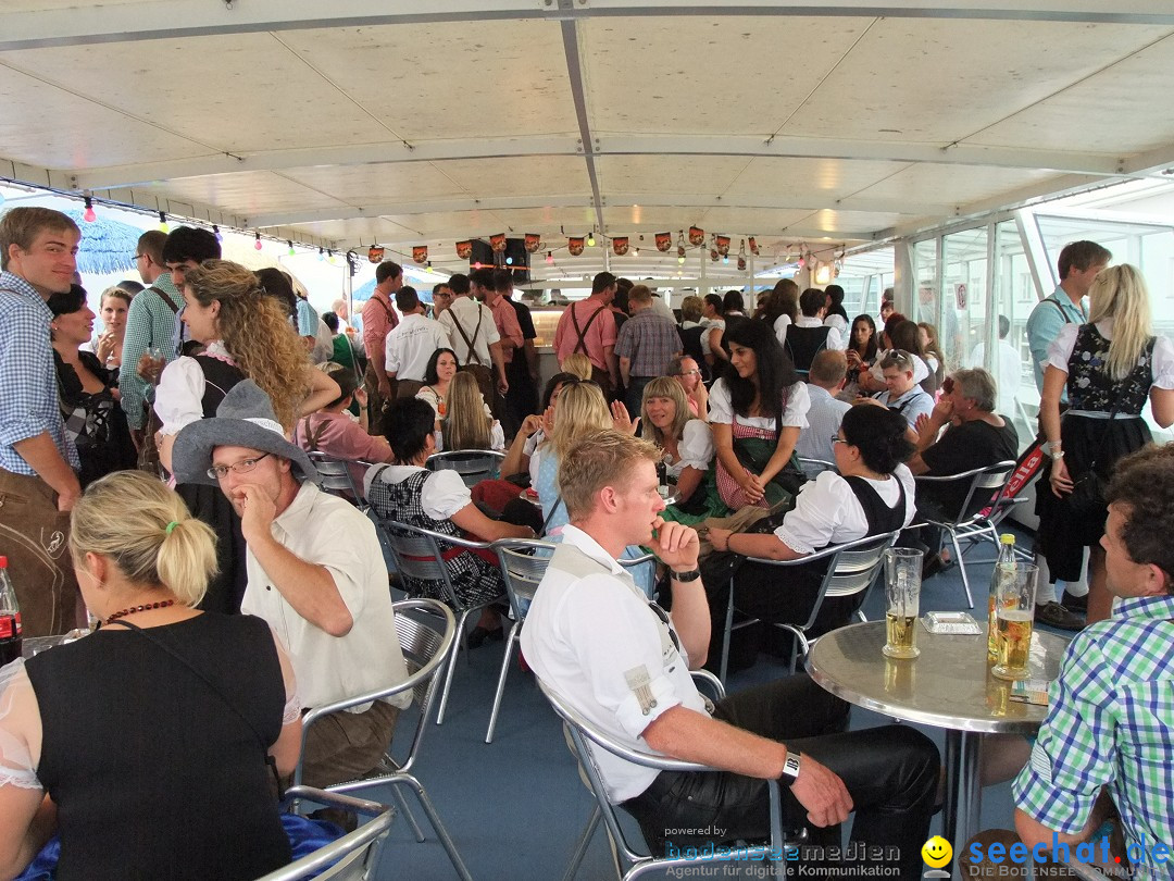 Partyschiff: Lederhosen und Dirndl: Friedrichshafen am Bodensee, 04.08.2012