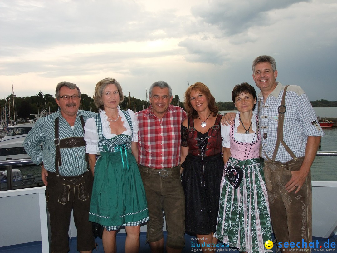 Partyschiff: Lederhosen und Dirndl: Friedrichshafen am Bodensee, 04.08.2012