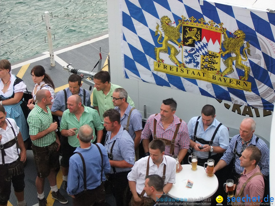 Partyschiff: Lederhosen und Dirndl: Friedrichshafen am Bodensee, 04.08.2012