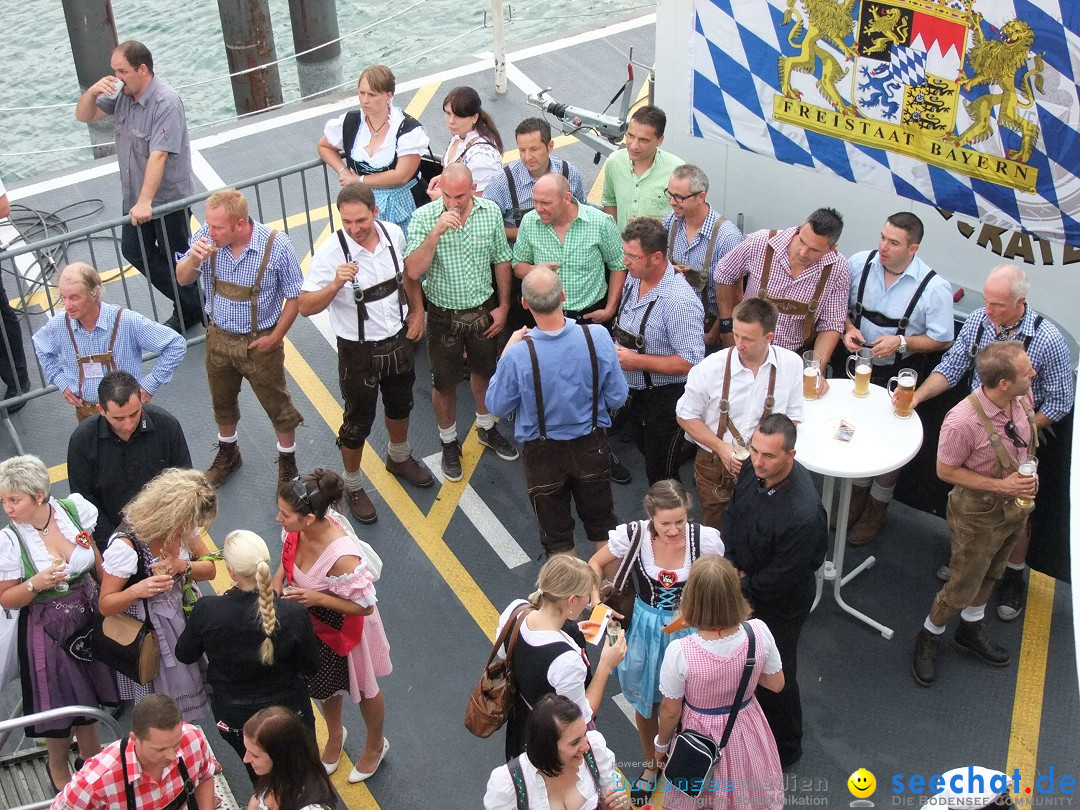 Partyschiff: Lederhosen und Dirndl: Friedrichshafen am Bodensee, 04.08.2012