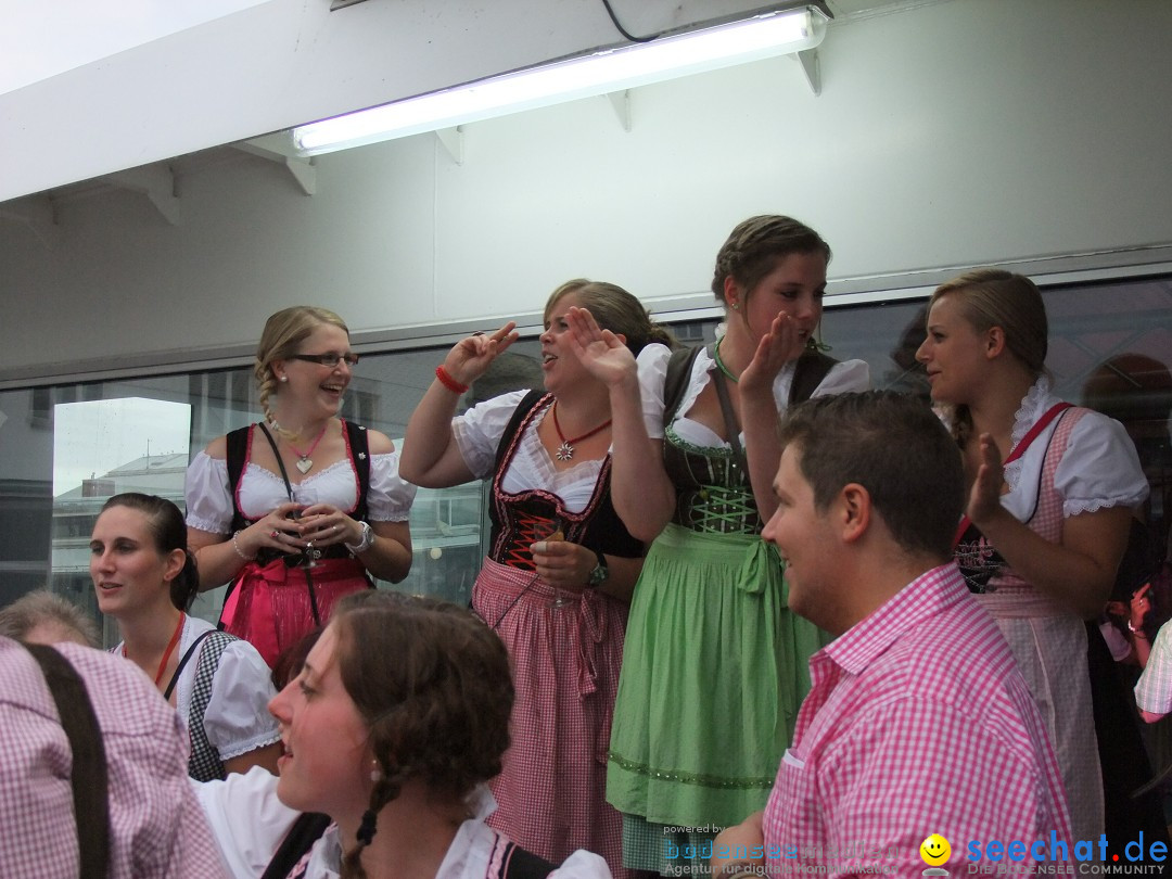 Partyschiff: Lederhosen und Dirndl: Friedrichshafen am Bodensee, 04.08.2012