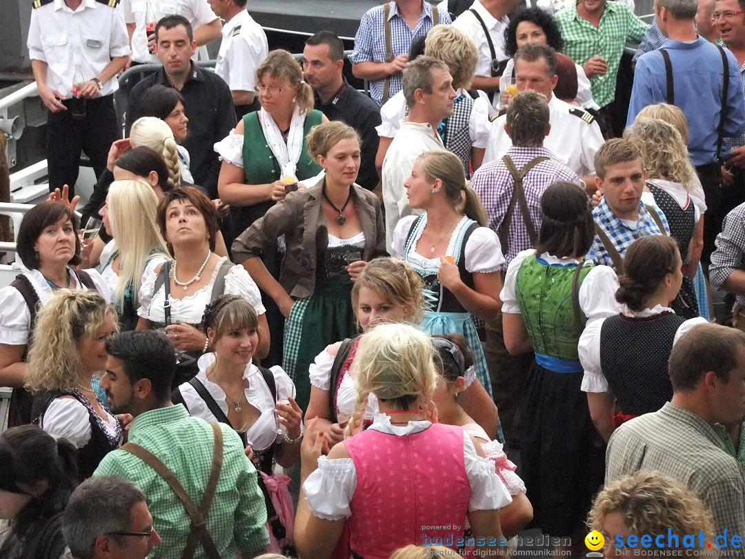 Partyschiff: Lederhosen und Dirndl: Friedrichshafen am Bodensee, 04.08.2012