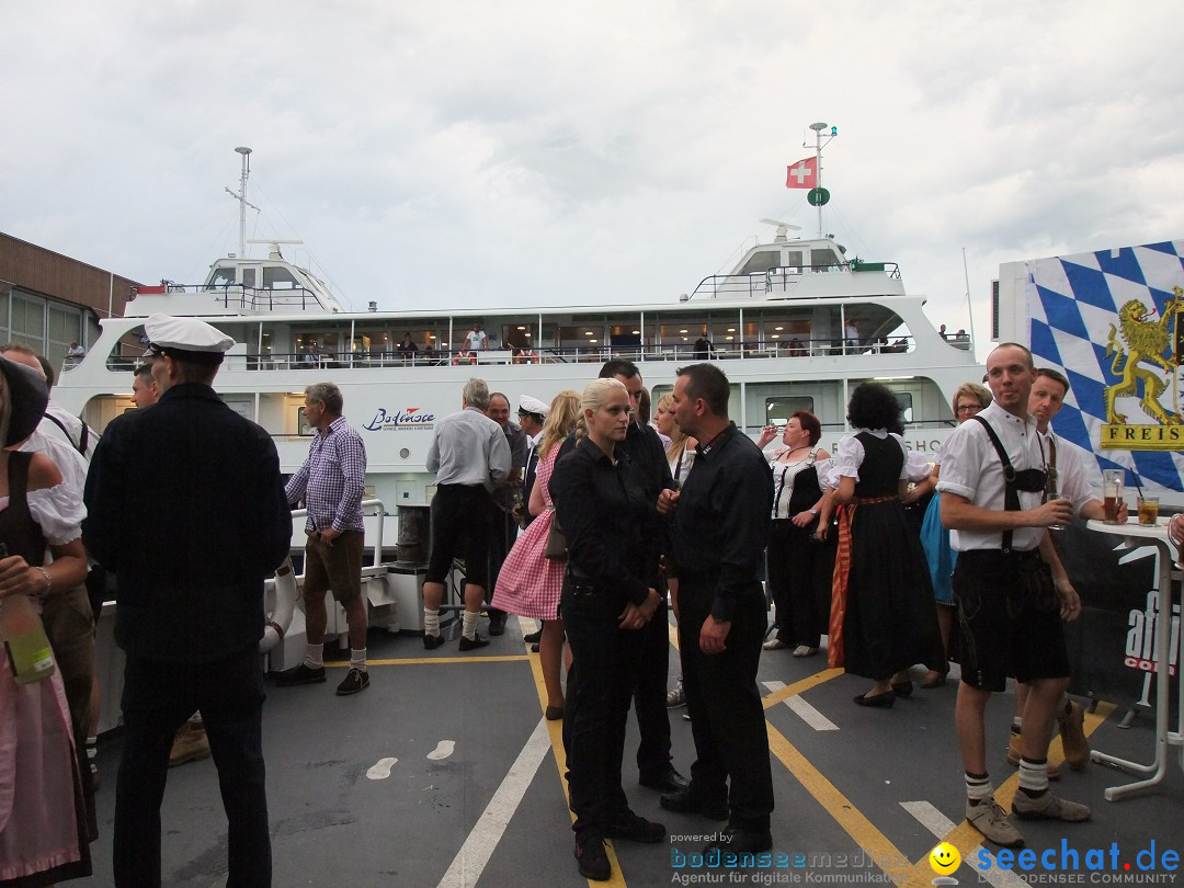 Partyschiff: Lederhosen und Dirndl: Friedrichshafen am Bodensee, 04.08.2012