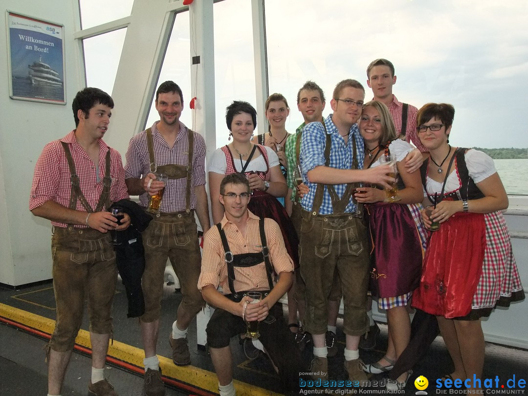 Partyschiff: Lederhosen und Dirndl: Friedrichshafen am Bodensee, 04.08.2012