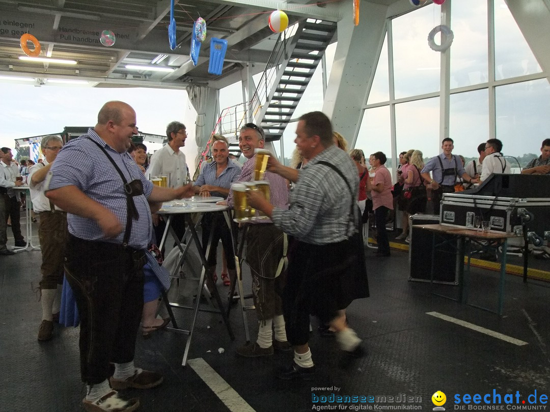 Partyschiff: Lederhosen und Dirndl: Friedrichshafen am Bodensee, 04.08.2012