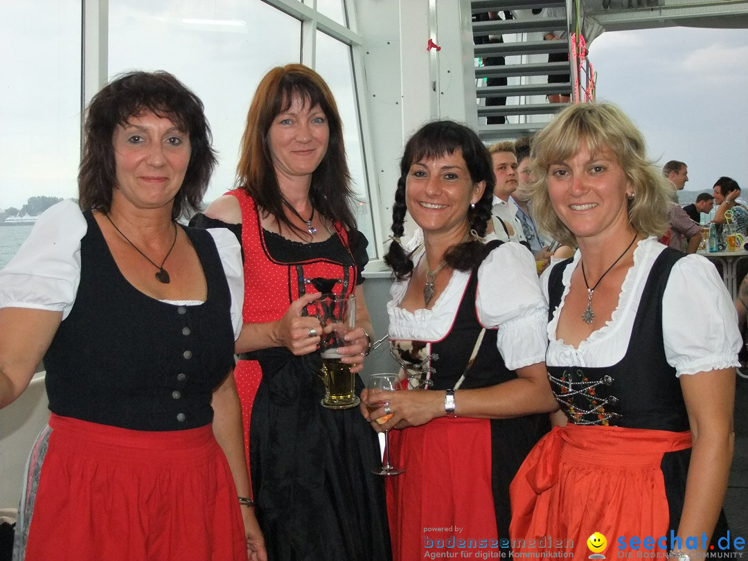 Partyschiff: Lederhosen und Dirndl: Friedrichshafen am Bodensee, 04.08.2012