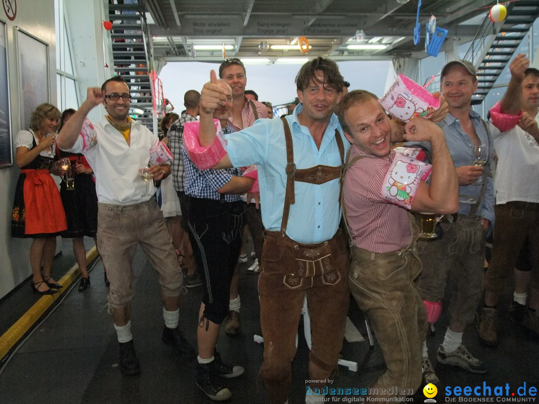 Partyschiff: Lederhosen und Dirndl: Friedrichshafen am Bodensee, 04.08.2012