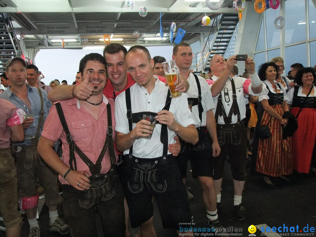 Partyschiff: Lederhosen und Dirndl: Friedrichshafen am Bodensee, 04.08.2012