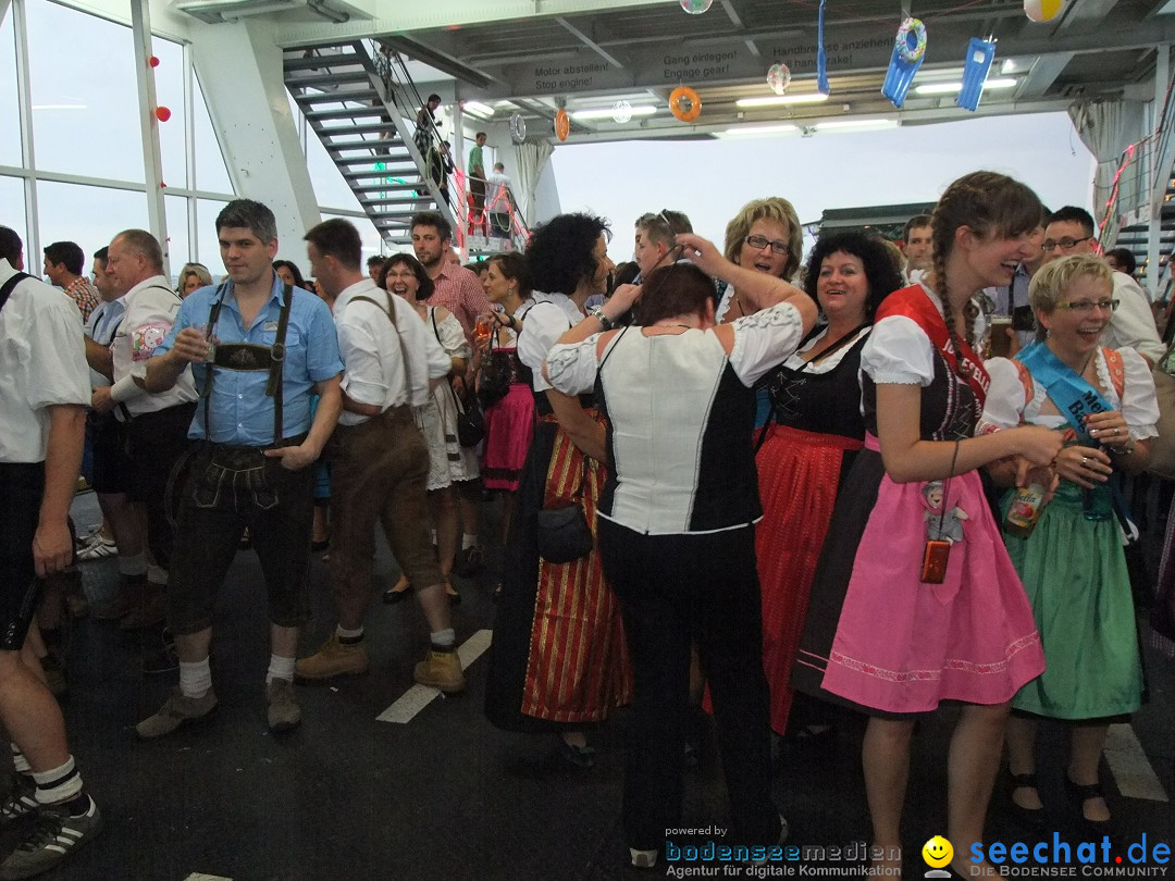 Partyschiff: Lederhosen und Dirndl: Friedrichshafen am Bodensee, 04.08.2012