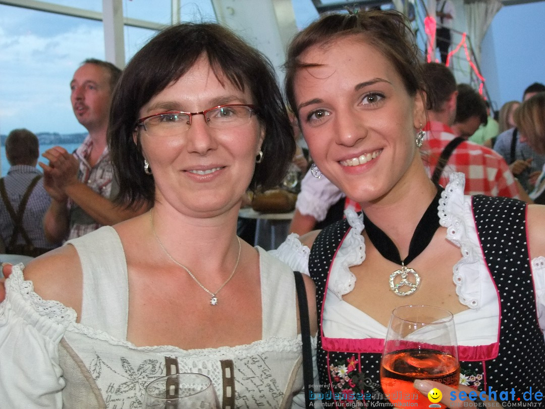 Partyschiff: Lederhosen und Dirndl: Friedrichshafen am Bodensee, 04.08.2012