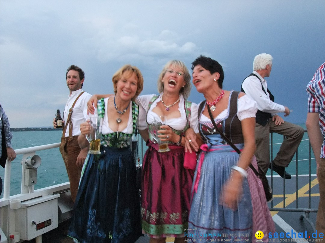 Partyschiff: Lederhosen und Dirndl: Friedrichshafen am Bodensee, 04.08.2012