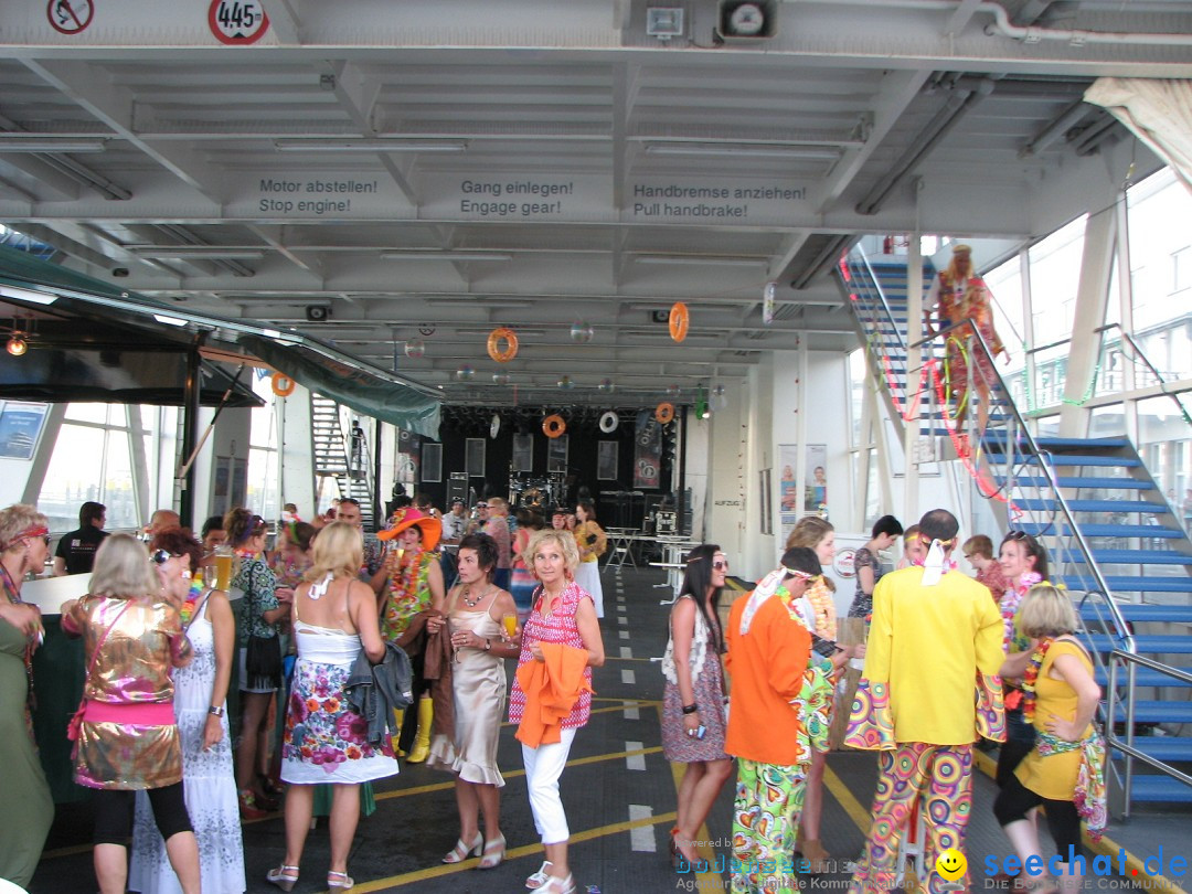 Partyschiff: FLOWER-POWER: Friedrichshafen am Bodensee, 18.08.2012