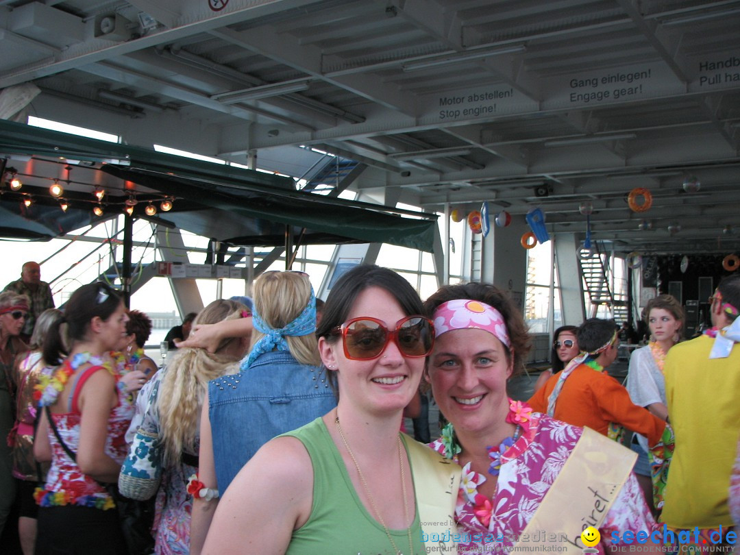 Partyschiff: FLOWER-POWER: Friedrichshafen am Bodensee, 18.08.2012