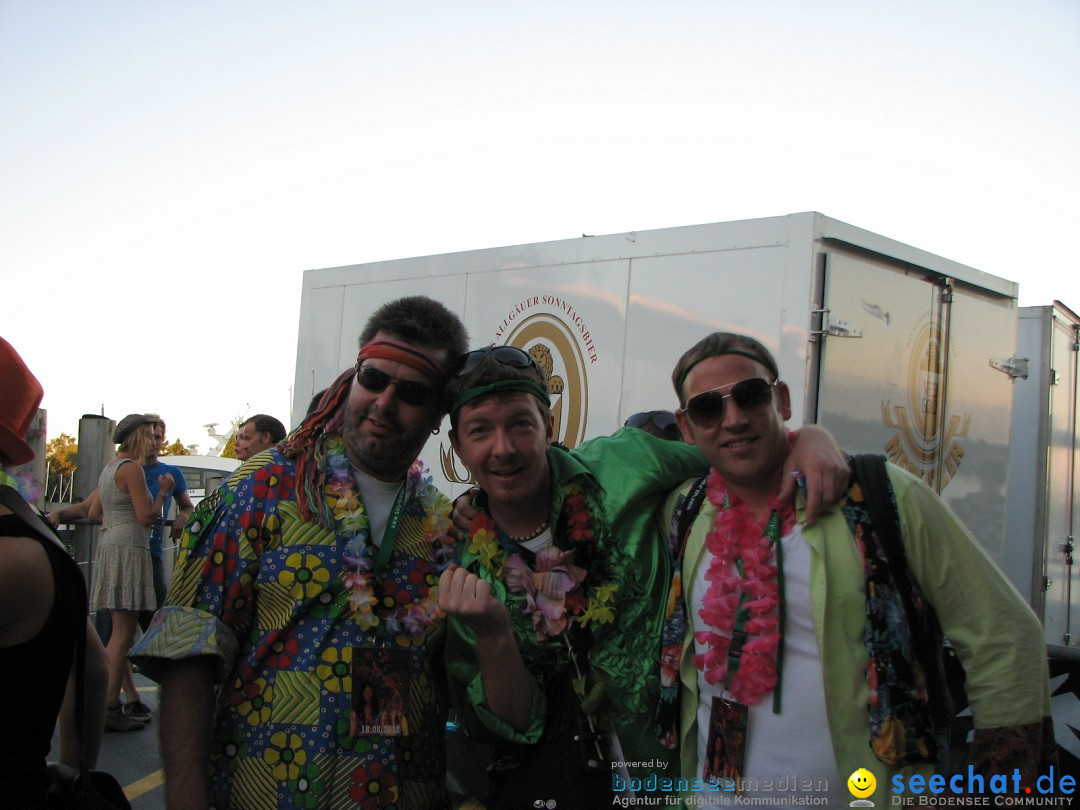 Partyschiff: FLOWER-POWER: Friedrichshafen am Bodensee, 18.08.2012