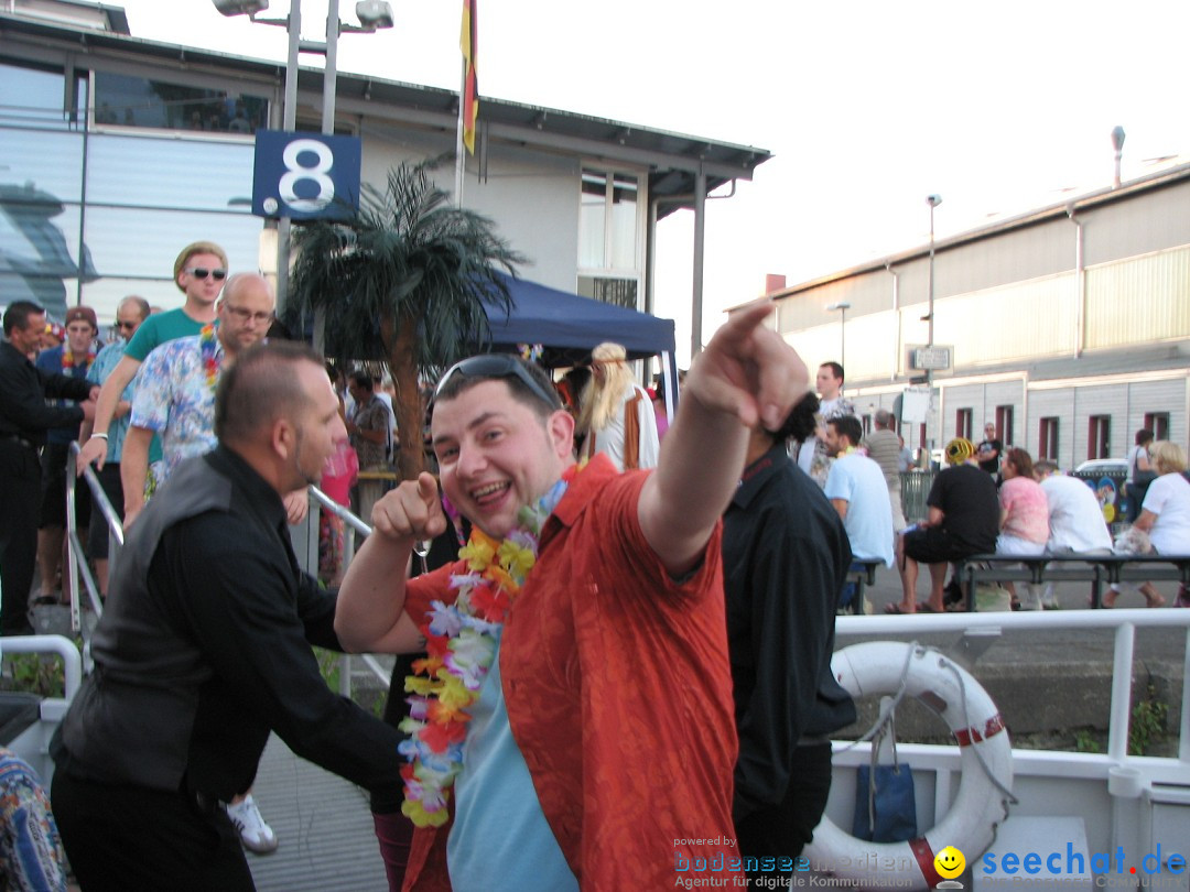 Partyschiff: FLOWER-POWER: Friedrichshafen am Bodensee, 18.08.2012