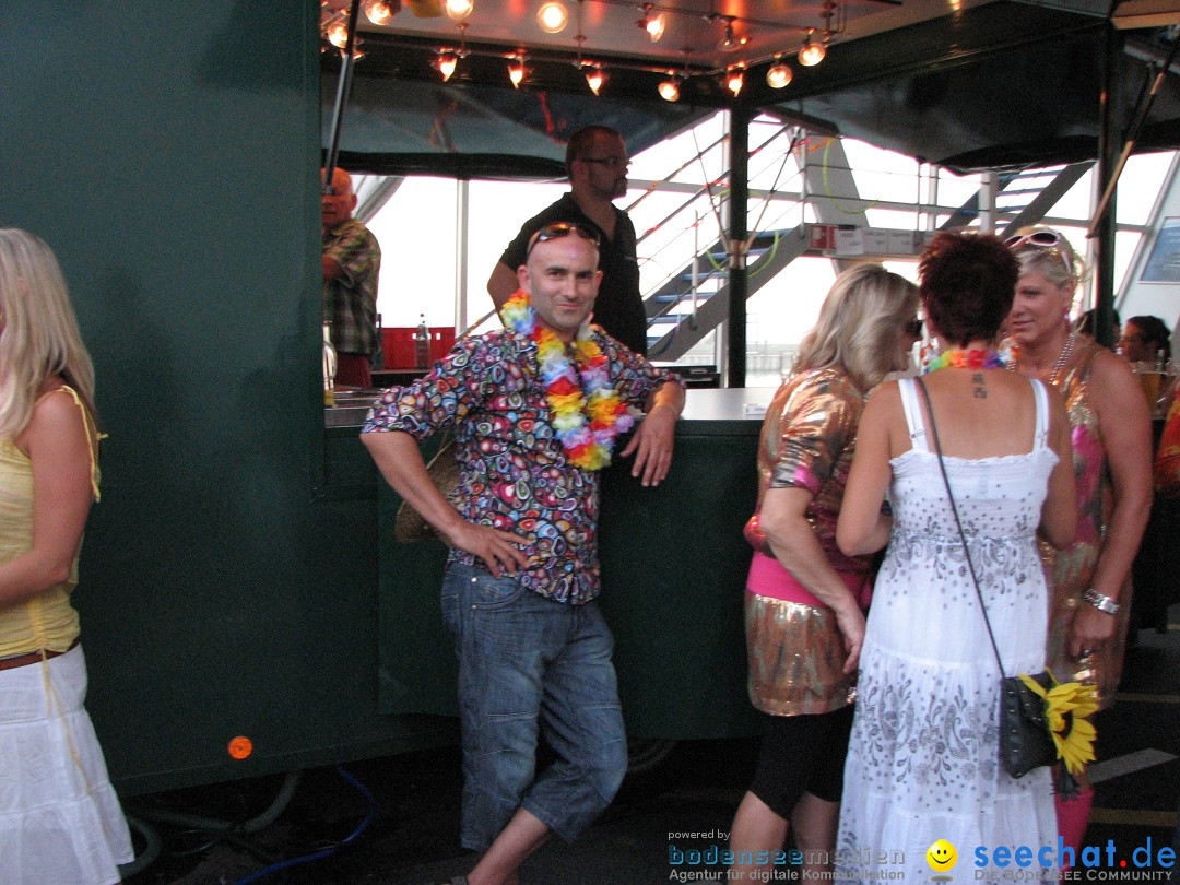 Partyschiff: FLOWER-POWER: Friedrichshafen am Bodensee, 18.08.2012