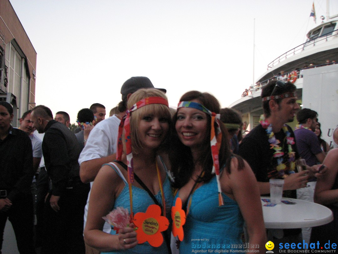 Partyschiff: FLOWER-POWER: Friedrichshafen am Bodensee, 18.08.2012