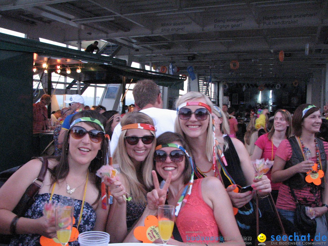 Partyschiff: FLOWER-POWER: Friedrichshafen am Bodensee, 18.08.2012