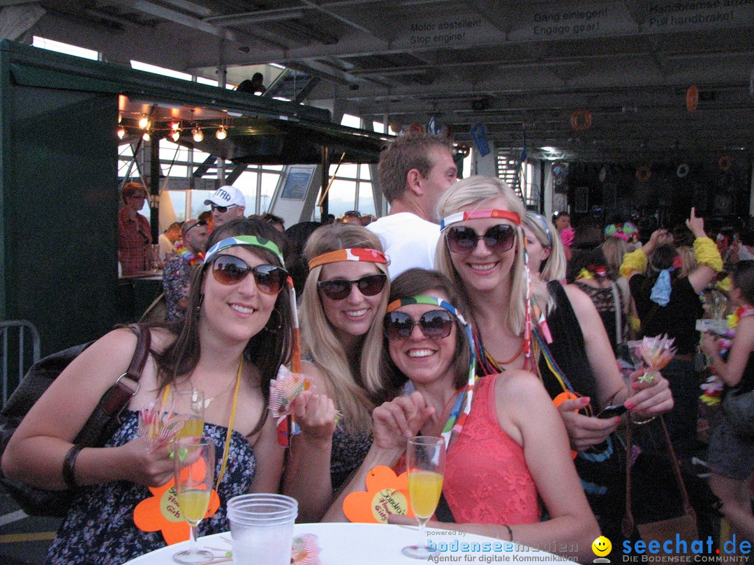 Partyschiff: FLOWER-POWER: Friedrichshafen am Bodensee, 18.08.2012