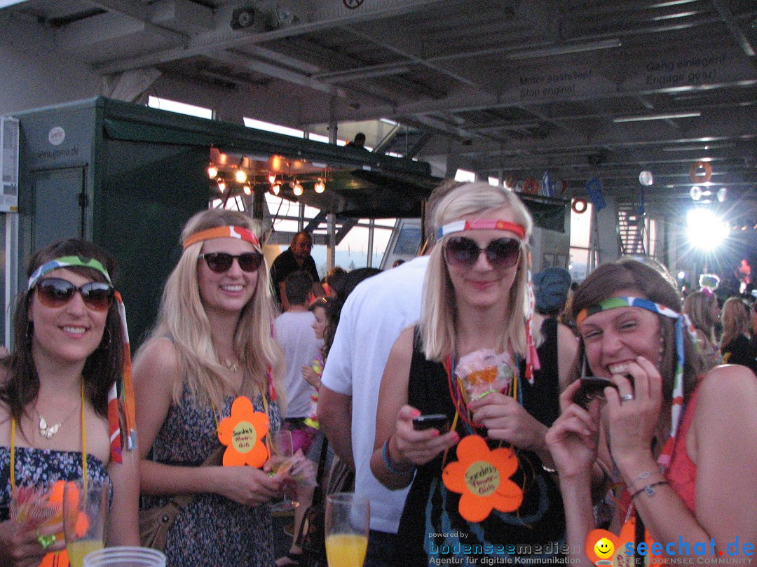 Partyschiff: FLOWER-POWER: Friedrichshafen am Bodensee, 18.08.2012