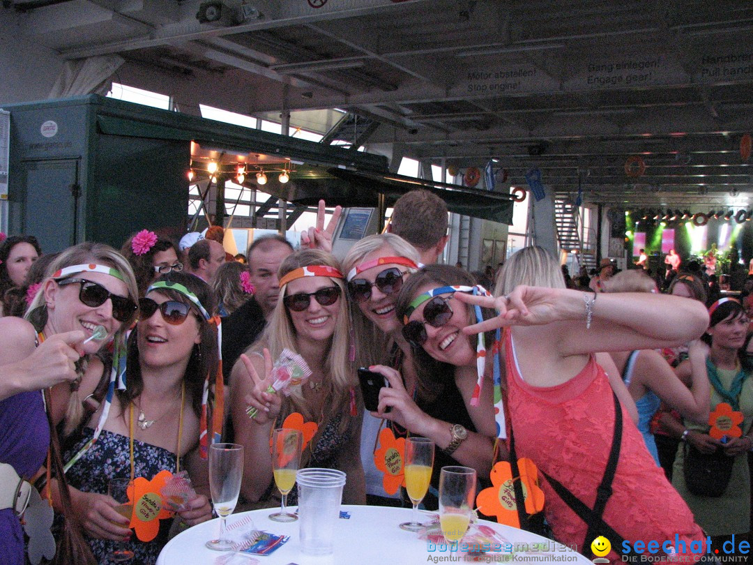 Partyschiff: FLOWER-POWER: Friedrichshafen am Bodensee, 18.08.2012