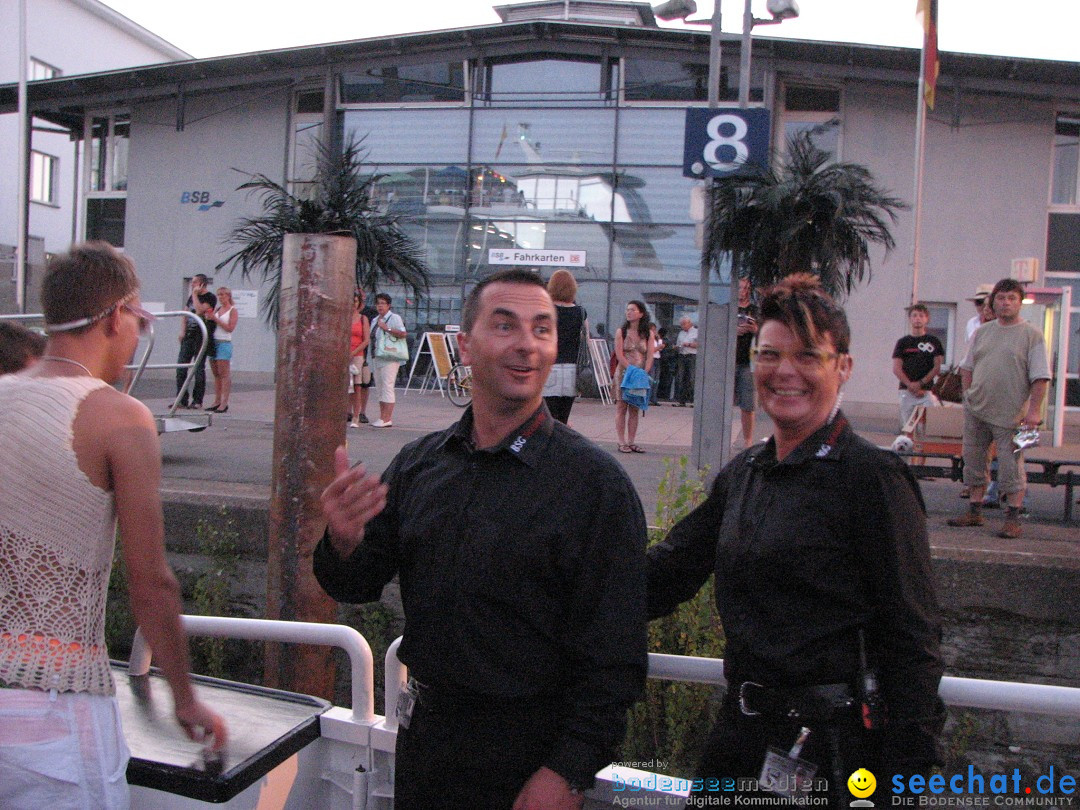 Partyschiff: FLOWER-POWER: Friedrichshafen am Bodensee, 18.08.2012