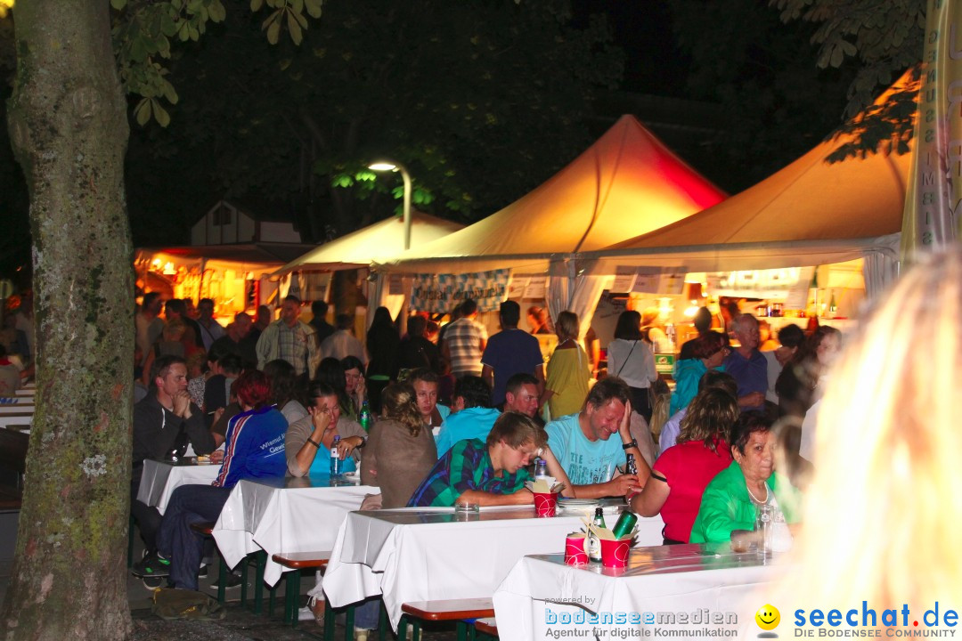 Stadtfest mit Fassanstich und Modenschau: Bregenz am Bodensee, 23.08.2012