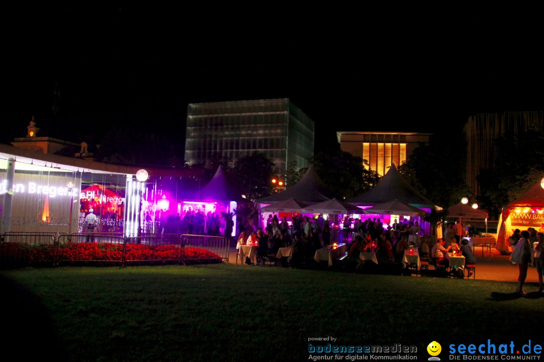 Stadtfest mit Fassanstich und Modenschau: Bregenz am Bodensee, 23.08.2012