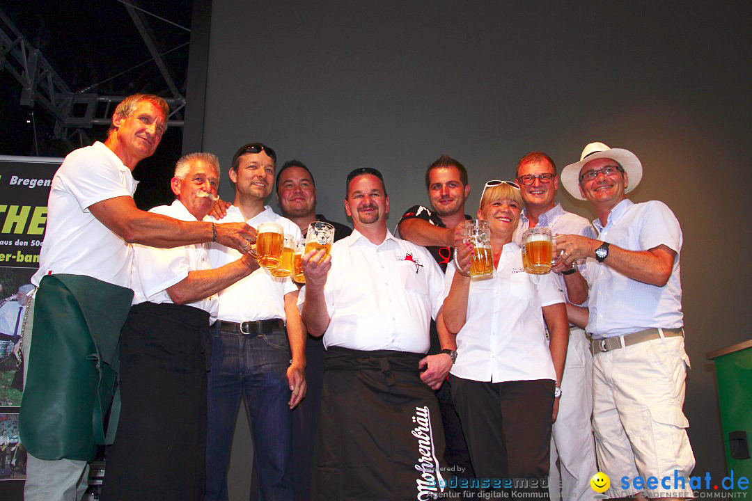 Stadtfest mit Fassanstich und Modenschau: Bregenz am Bodensee, 23.08.2012