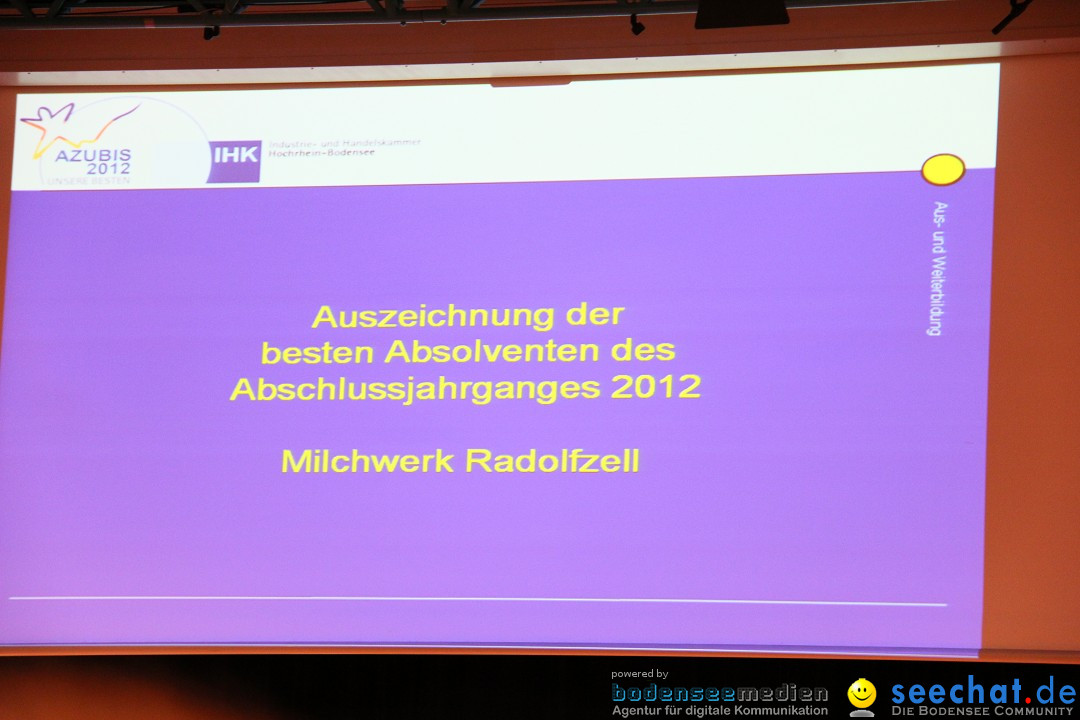 IHK Auszeichnung der TOP-Absolventen: Radolfzell am Bodensee, 15.10.2012