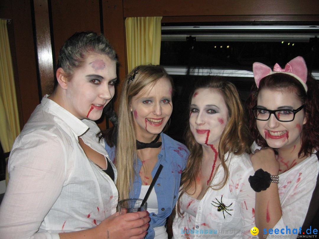 Halloween-Party auf der MS-Baden: Friedrichshafen am Bodensee, 31.10.2012