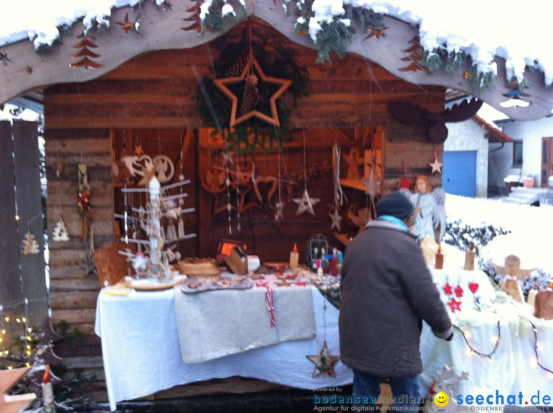 Weihnachtsmarkt: Buchheim bei Tuttlingen am Bodensee, 02.12.2012