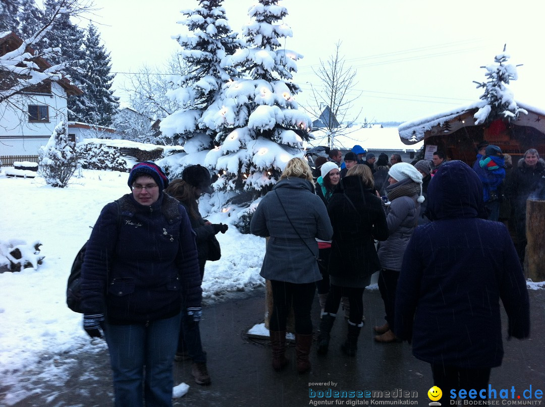 Weihnachtsmarkt: Buchheim bei Tuttlingen am Bodensee, 02.12.2012