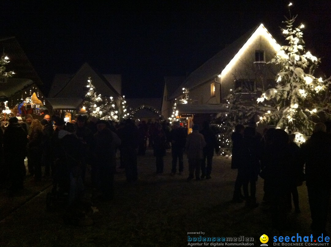 Weihnachtsmarkt: Buchheim bei Tuttlingen am Bodensee, 02.12.2012