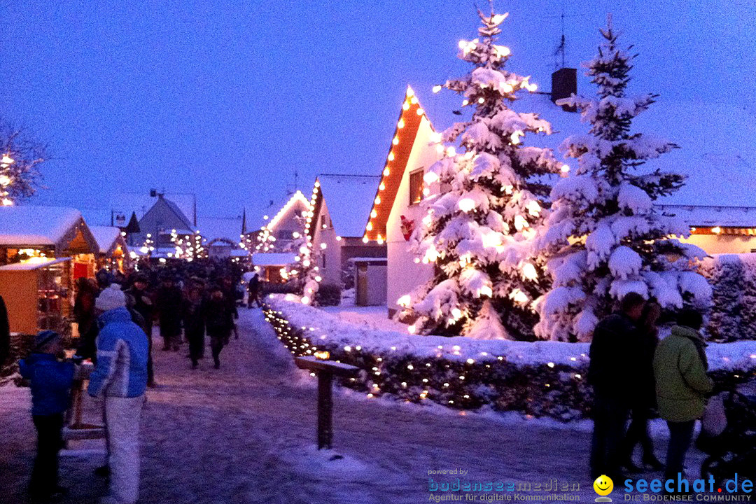 Weihnachtsmarkt: Buchheim bei Tuttlingen am Bodensee, 02.12.2012