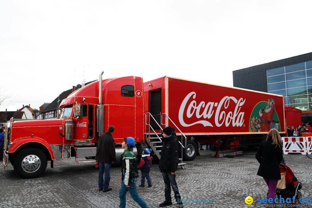 Coca-Cola Weihnachtstour mit Truck: Singen am Bodensee, 21.12.2012