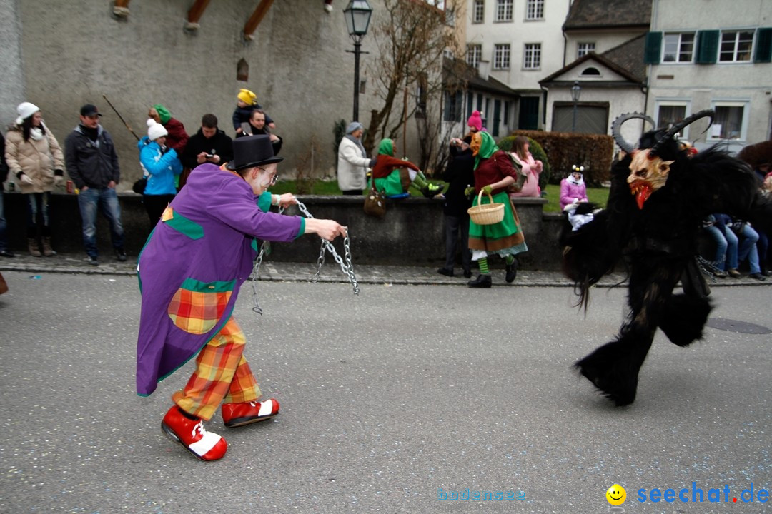 Fasnets-Umzug: Schweiz - Diessenhofen am Bodensee, 13.01.2013