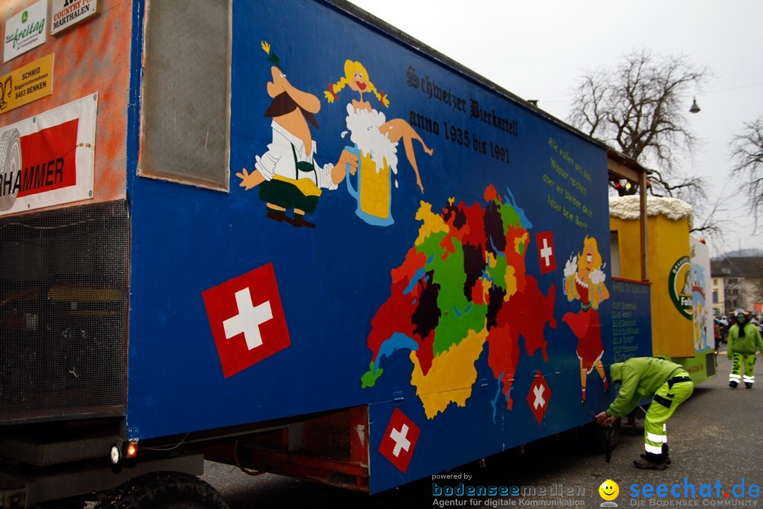 Fasnets-Umzug: Schweiz - Diessenhofen am Bodensee, 13.01.2013