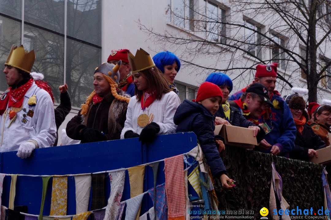 Narrenbaumumzug der Poppele-Zunft: Singen am Bodensee, 07.02.2013