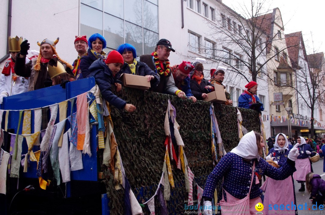 Narrenbaumumzug der Poppele-Zunft: Singen am Bodensee, 07.02.2013