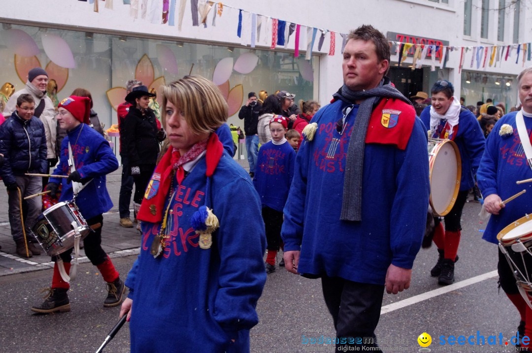 Narrenbaumumzug der Poppele-Zunft: Singen am Bodensee, 07.02.2013