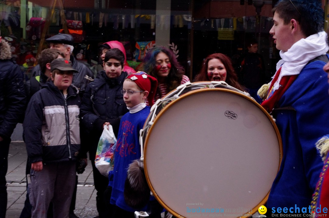 Narrenbaumumzug der Poppele-Zunft: Singen am Bodensee, 07.02.2013