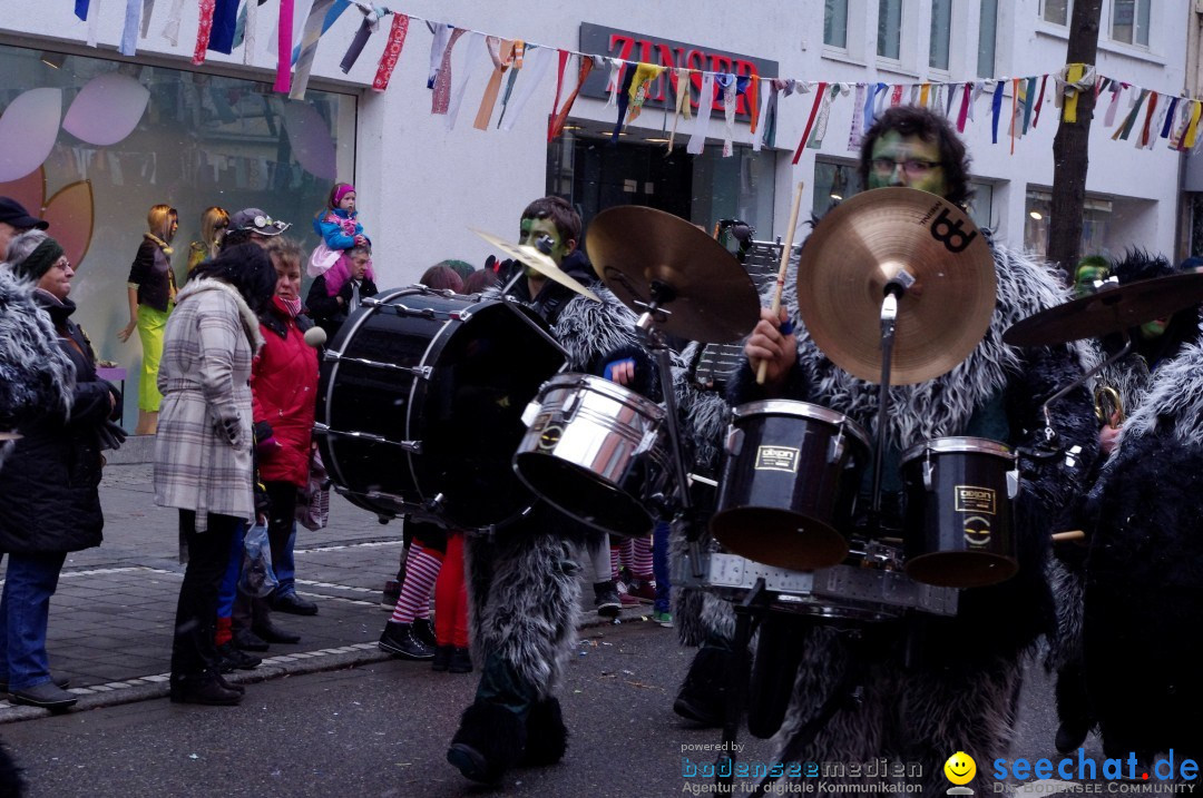 Narrenbaumumzug der Poppele-Zunft: Singen am Bodensee, 07.02.2013