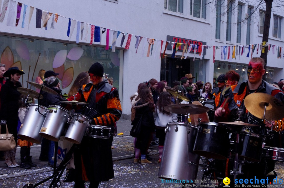 Narrenbaumumzug der Poppele-Zunft: Singen am Bodensee, 07.02.2013