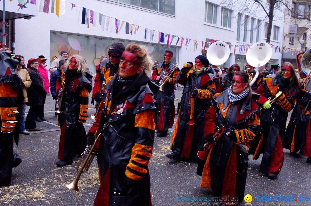 Narrenbaumumzug der Poppele-Zunft: Singen am Bodensee, 07.02.2013