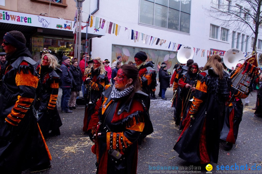 Narrenbaumumzug der Poppele-Zunft: Singen am Bodensee, 07.02.2013