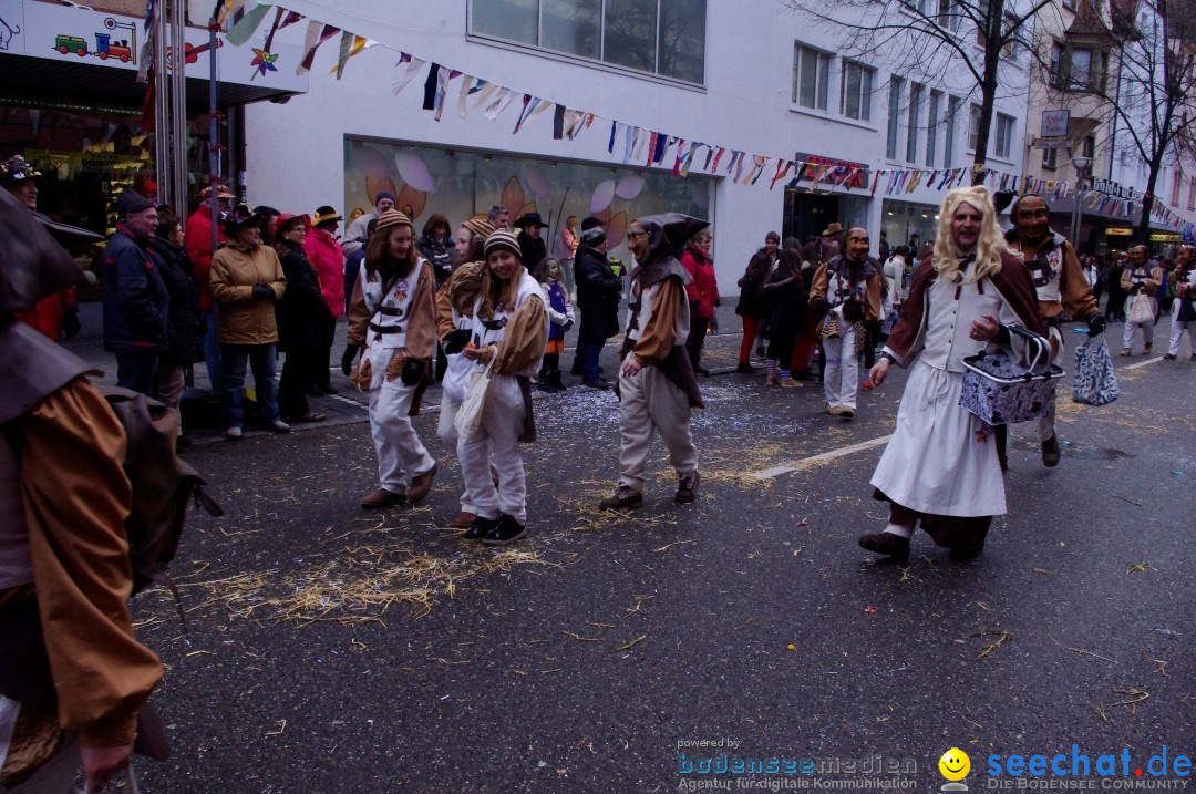 Narrenbaumumzug der Poppele-Zunft: Singen am Bodensee, 07.02.2013